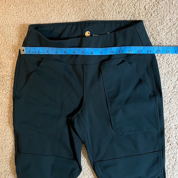 Carhartt *Force* Utility Knit Legging | Ink Green | XS Short (0/2) | Mid-Rise - Picture 5 of 13
